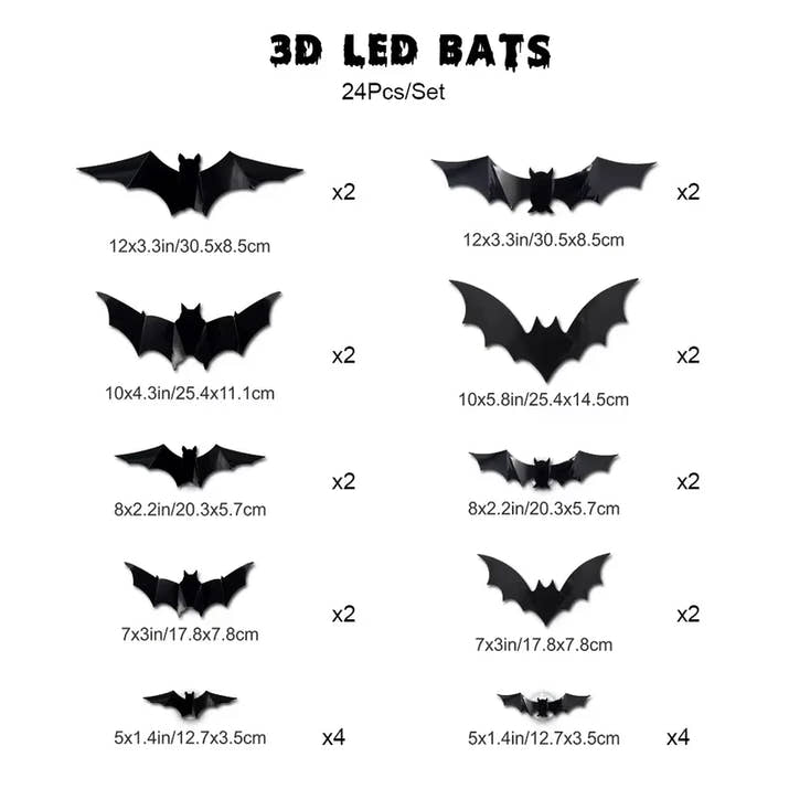 GlowBats™ — LED Wall Decor Lights